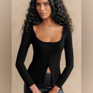 Sezane • Ambroise Cardigan • Black